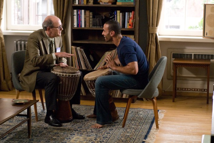 In this image released by Overture Films, Richard Jenkins, left, and Haaz Sleiman are shown in a scene from the film, "The Visitor." (AP Photo/Overture Films, JoJo Whildon) ** NO SALES **